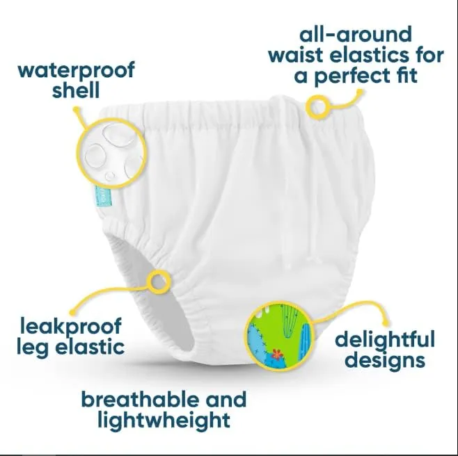 2-in-1 Swim Diaper & Training Pants Mermaid Zoe Large