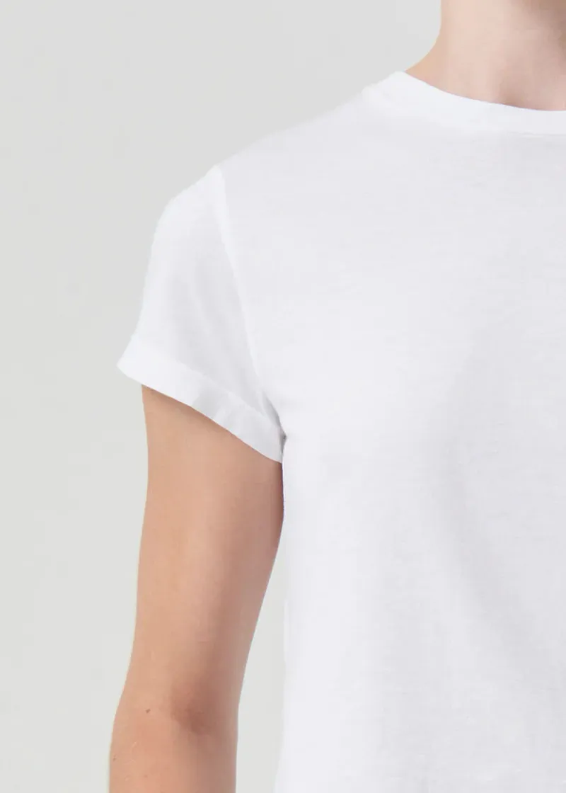 Adine Shrunken Tee ~ White