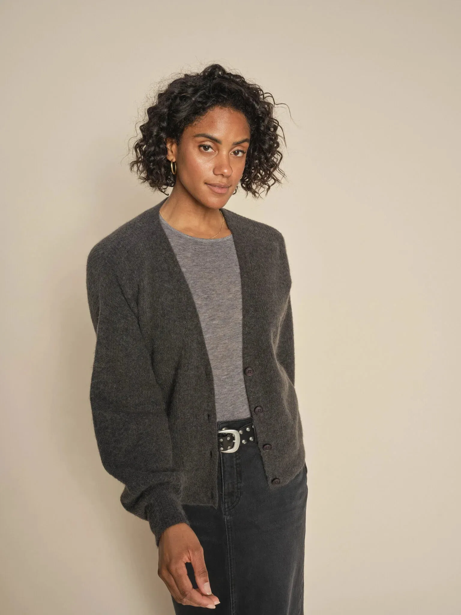 AW24 Thora V-Neck Knit Cardigan