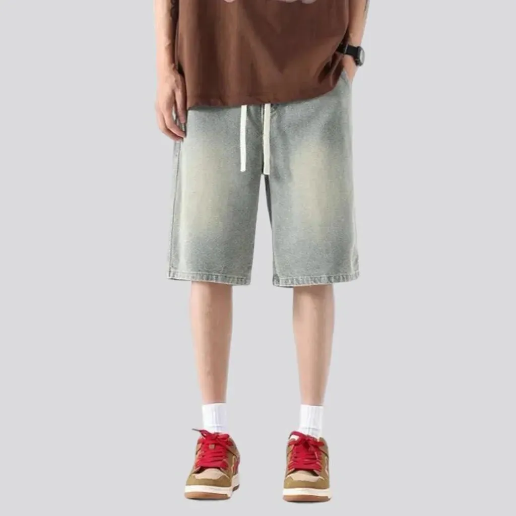 Baggy fashion men's jean shorts