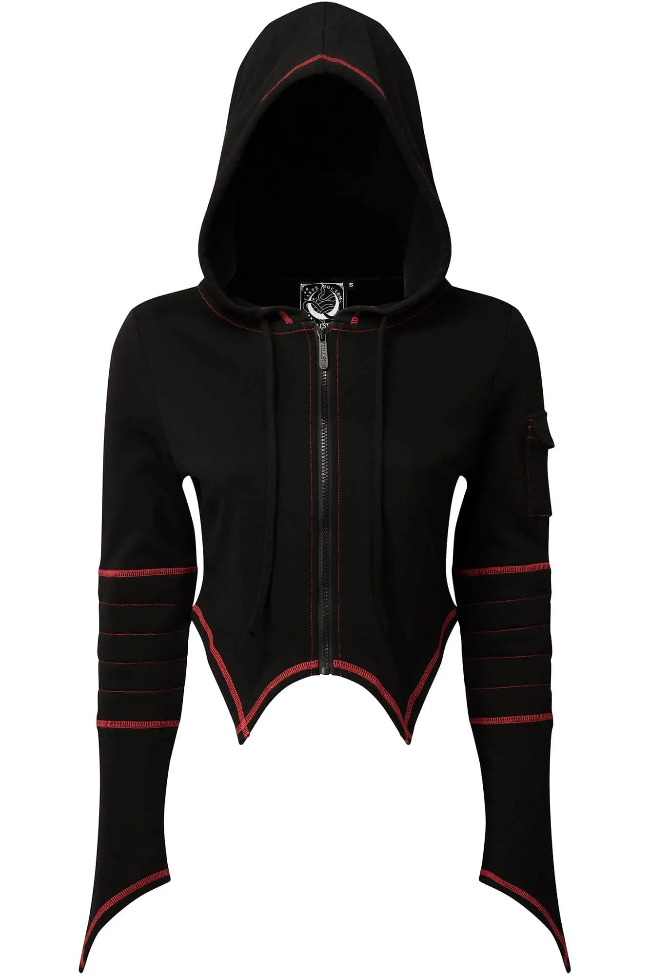 Behind The Matrix Crop Hoodie