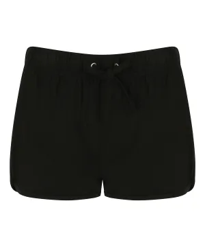 Black/Black - Women's retro shorts