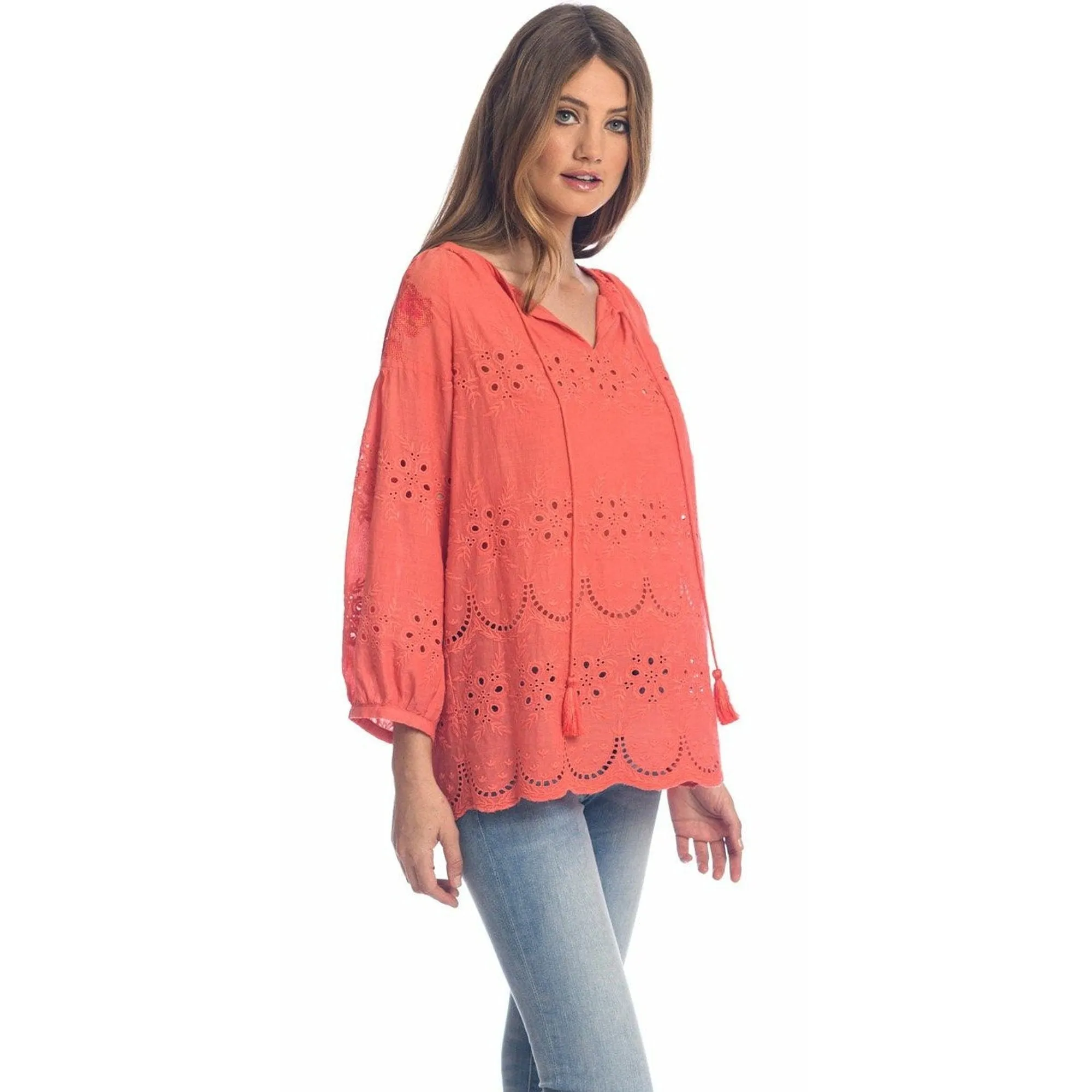 Brenna Coral Top