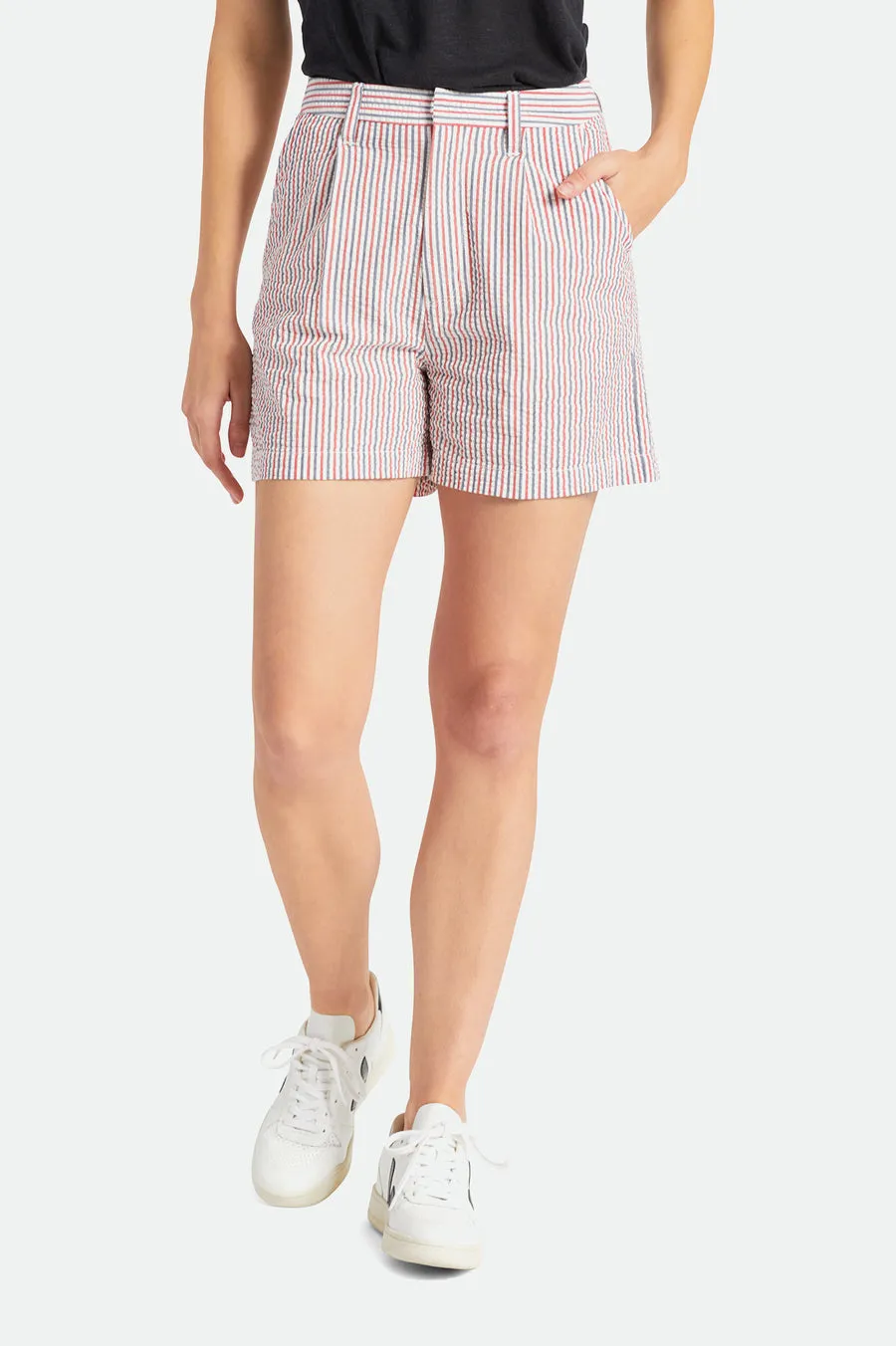 Brixton Victory Trouser Short - Striped