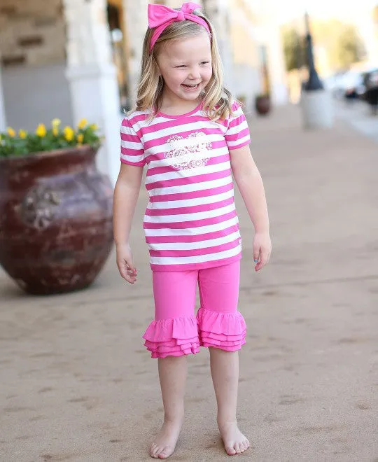 Candy Ruffle Bermuda Shorts