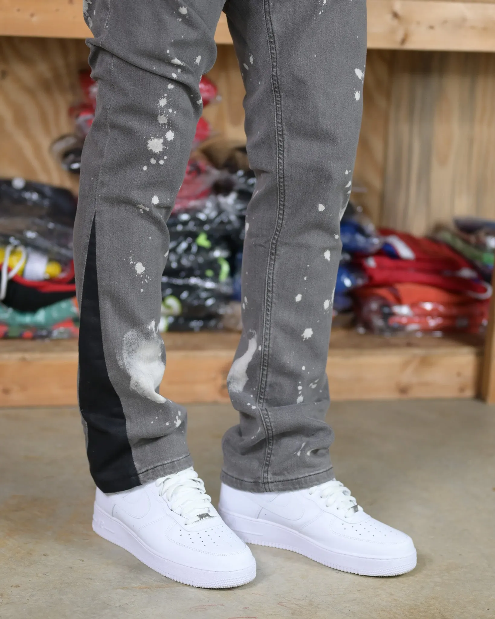 Charcoal Trillest Jeans w/ Blackout