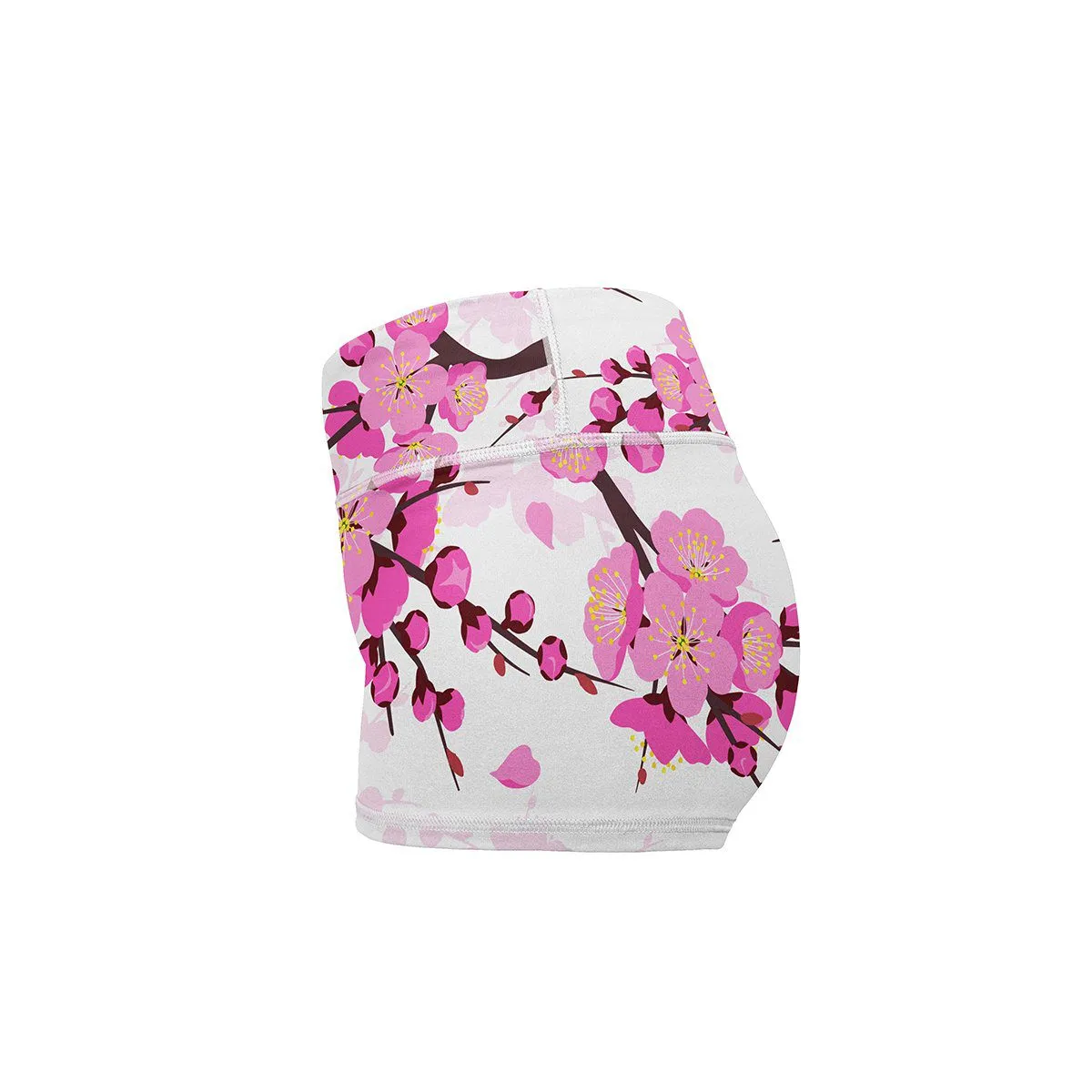 Cherry Blossom Yoga Shorts