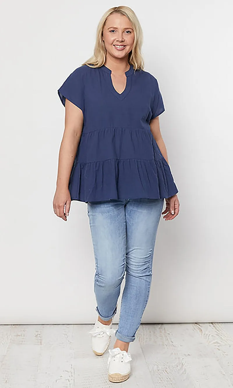 Cotton Tiered Tunic, More Colours