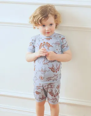 Dinosaur Museum Short Sleeve Pajamas