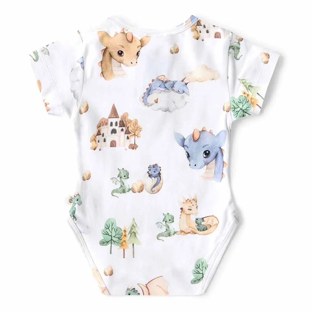 Dragon Short Sleeve Organic Bodysuit