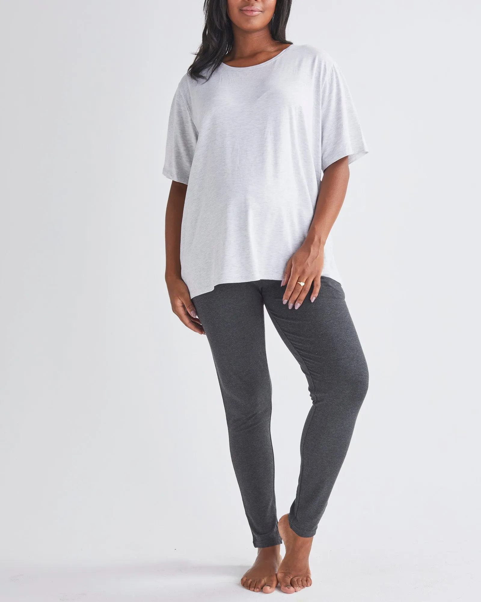 Eden Ultra Soft Maternity Jogger Pants in Charcoal