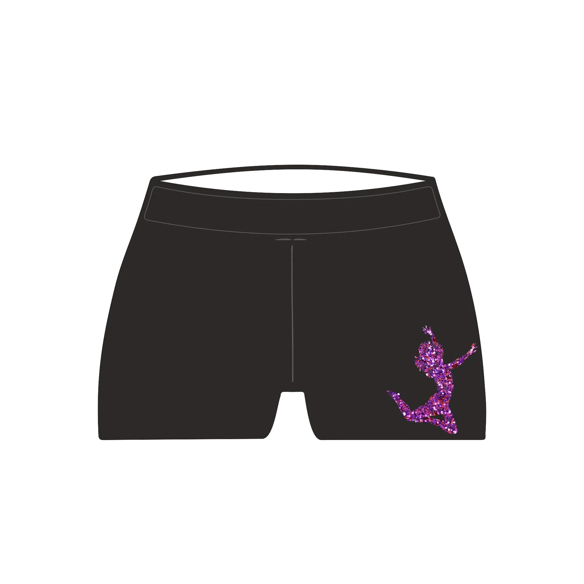 Emily Thornton Purple Design Hotpants