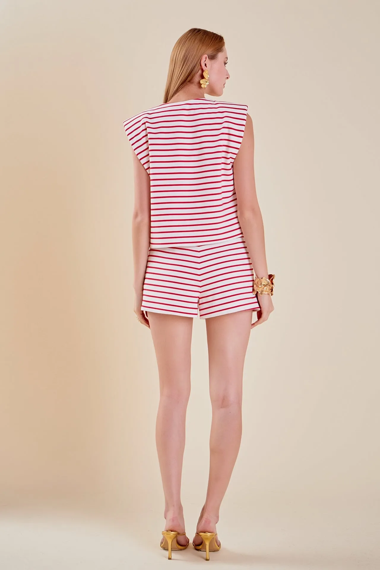 English Factory - Stripe Knit Shorts