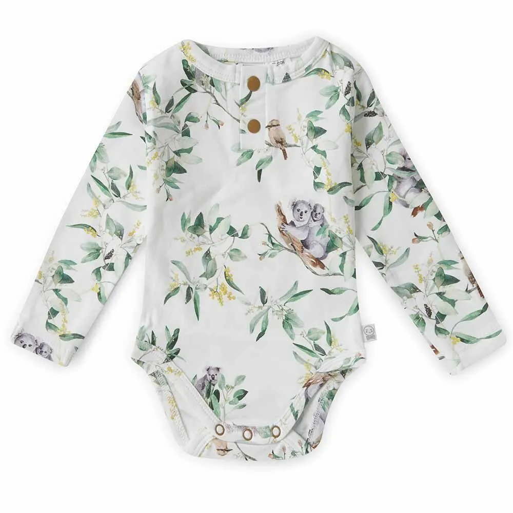 Eucalypt Long Sleeve Organic Bodysuit