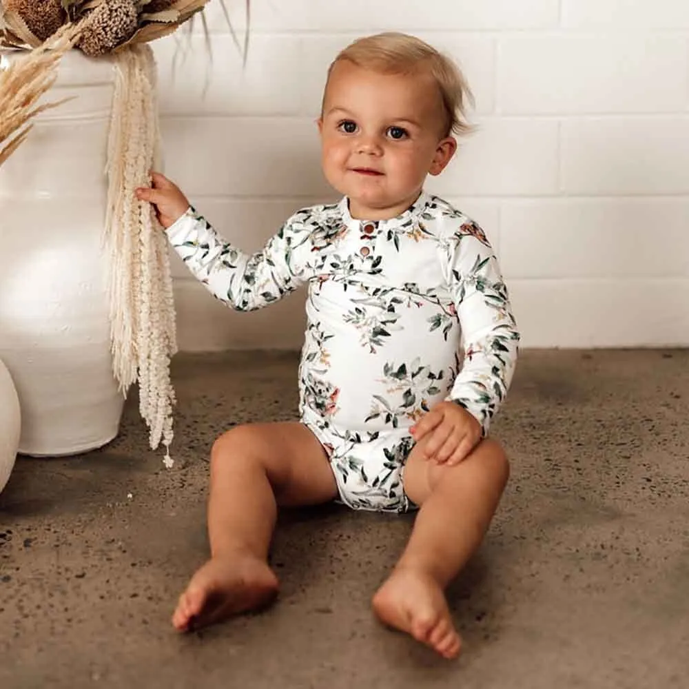 Eucalypt Long Sleeve Organic Bodysuit