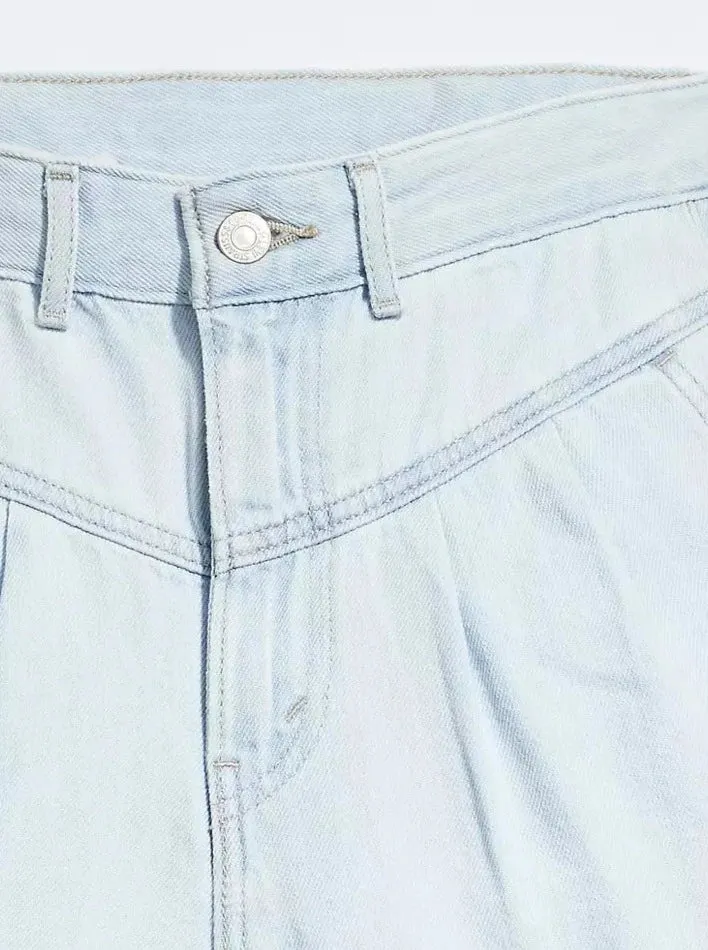 FEATHER WEIGHT MOM SHORT | POOLE PARTY - BLUE