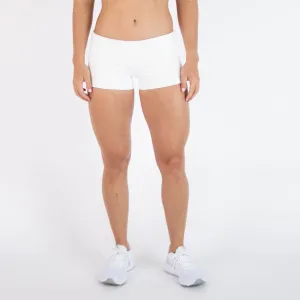 FLEO White Shorts (Low-rise Contour)