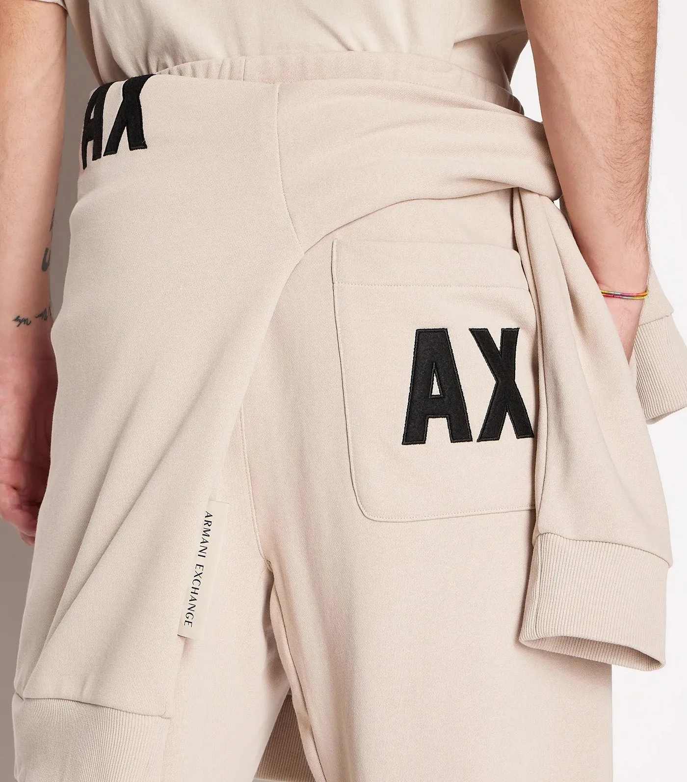 French Terry Cotton Jogger Sweatpants Silver Lining