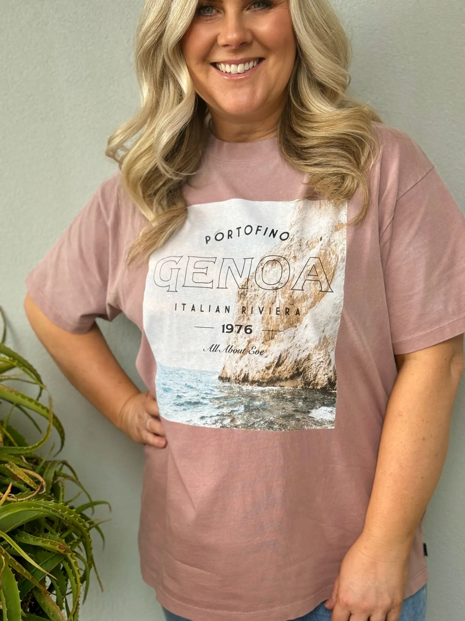 Genoa Oversized Tee - Fawn