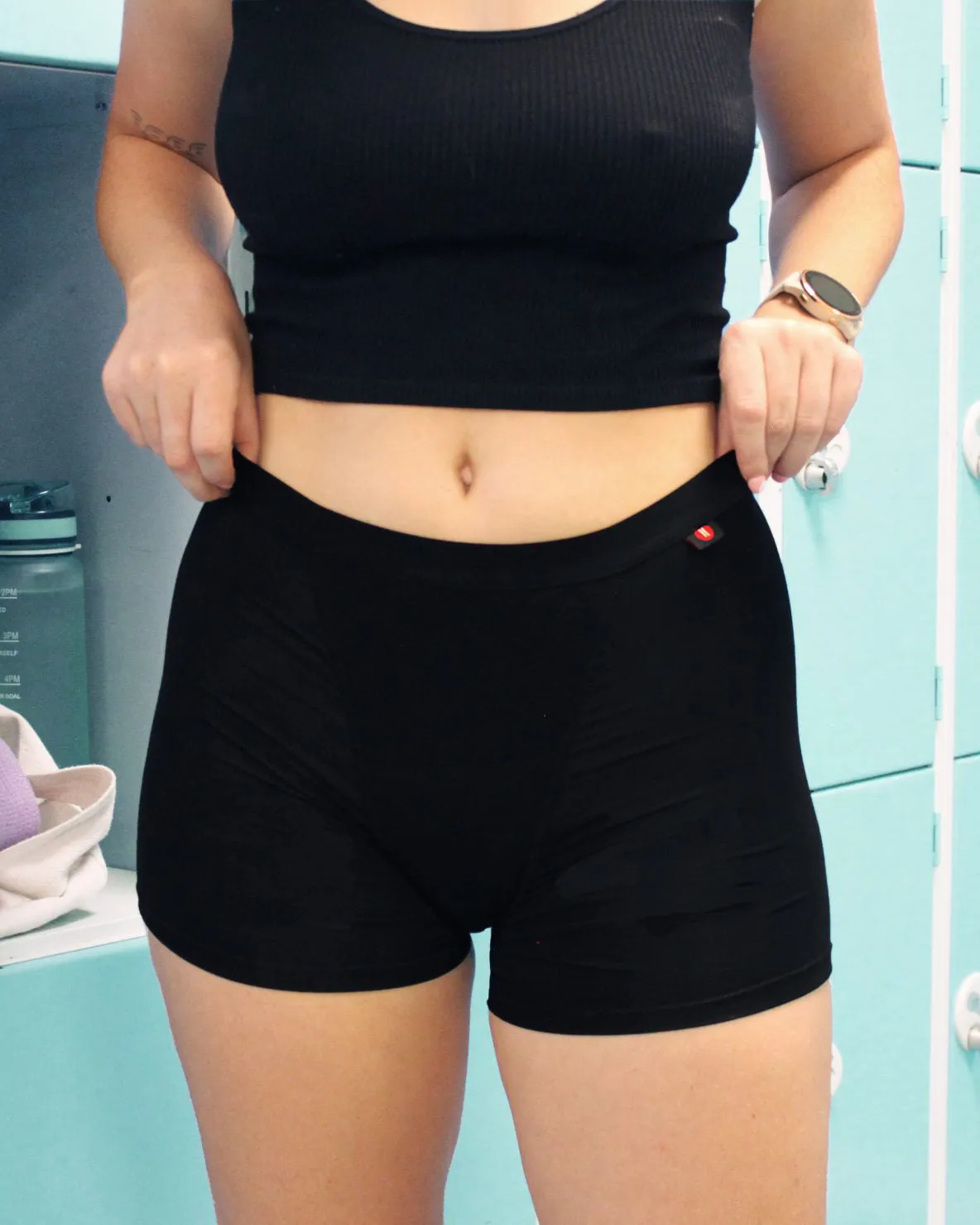 Hey Girls My Period Shorts - Black