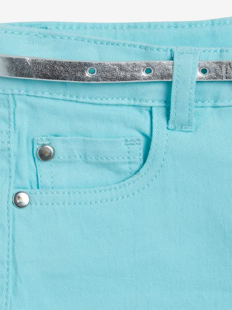 HOP Kids Aqua Shorts with Belt