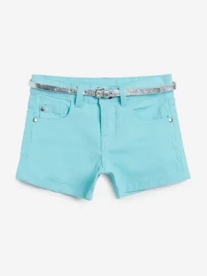 HOP Kids Aqua Shorts with Belt