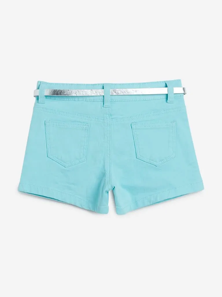 HOP Kids Aqua Shorts with Belt