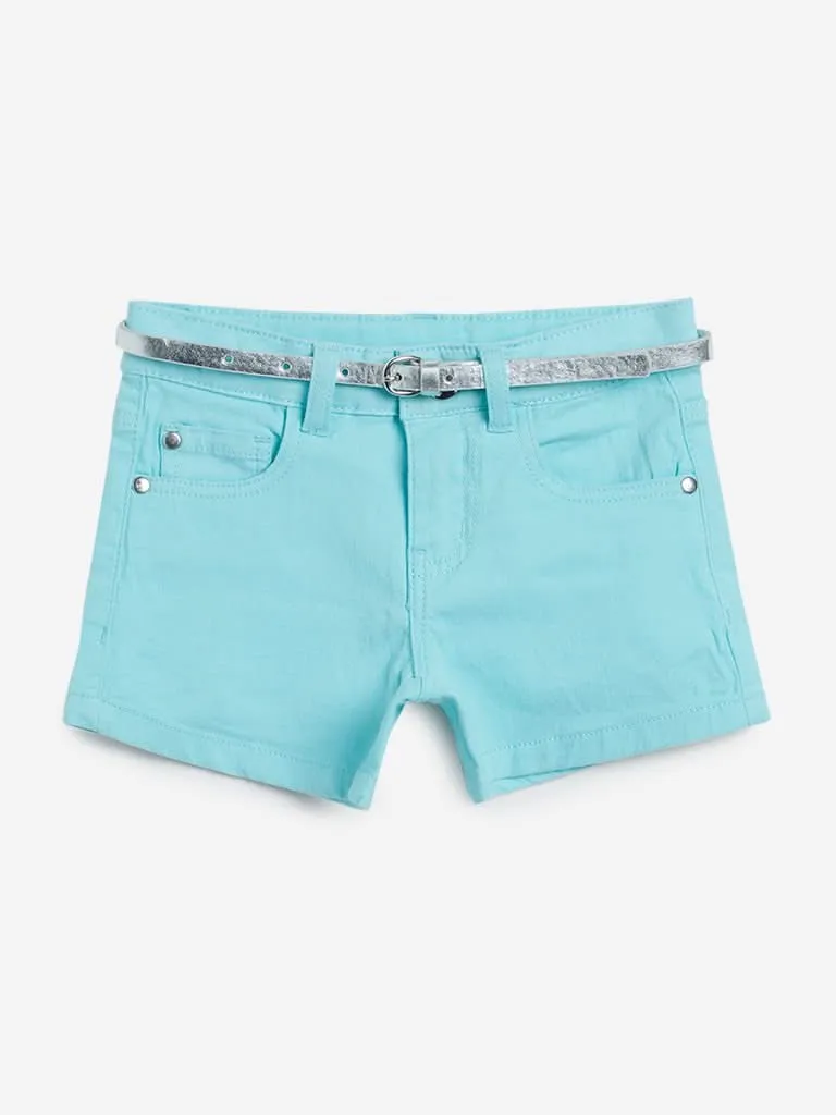 HOP Kids Aqua Shorts with Belt