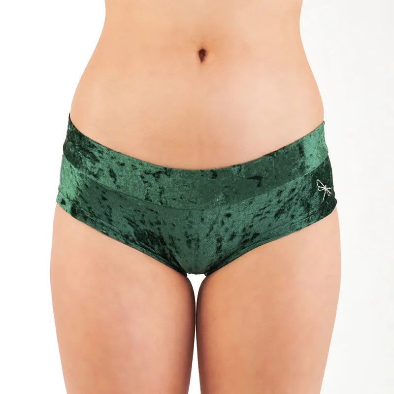 Hotpants poleshort - Dragonfly velvet