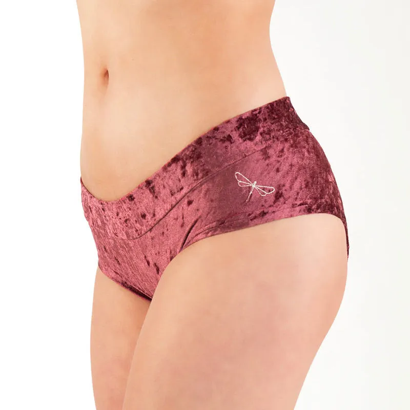 Hotpants poleshort - Dragonfly velvet