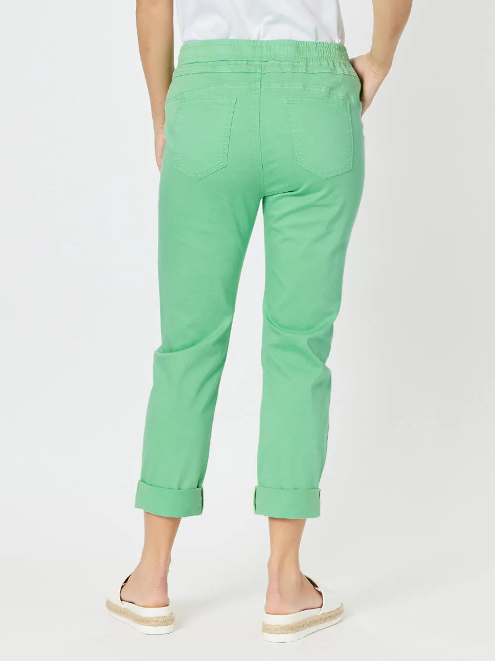 Isabella Cotton Pant - Green