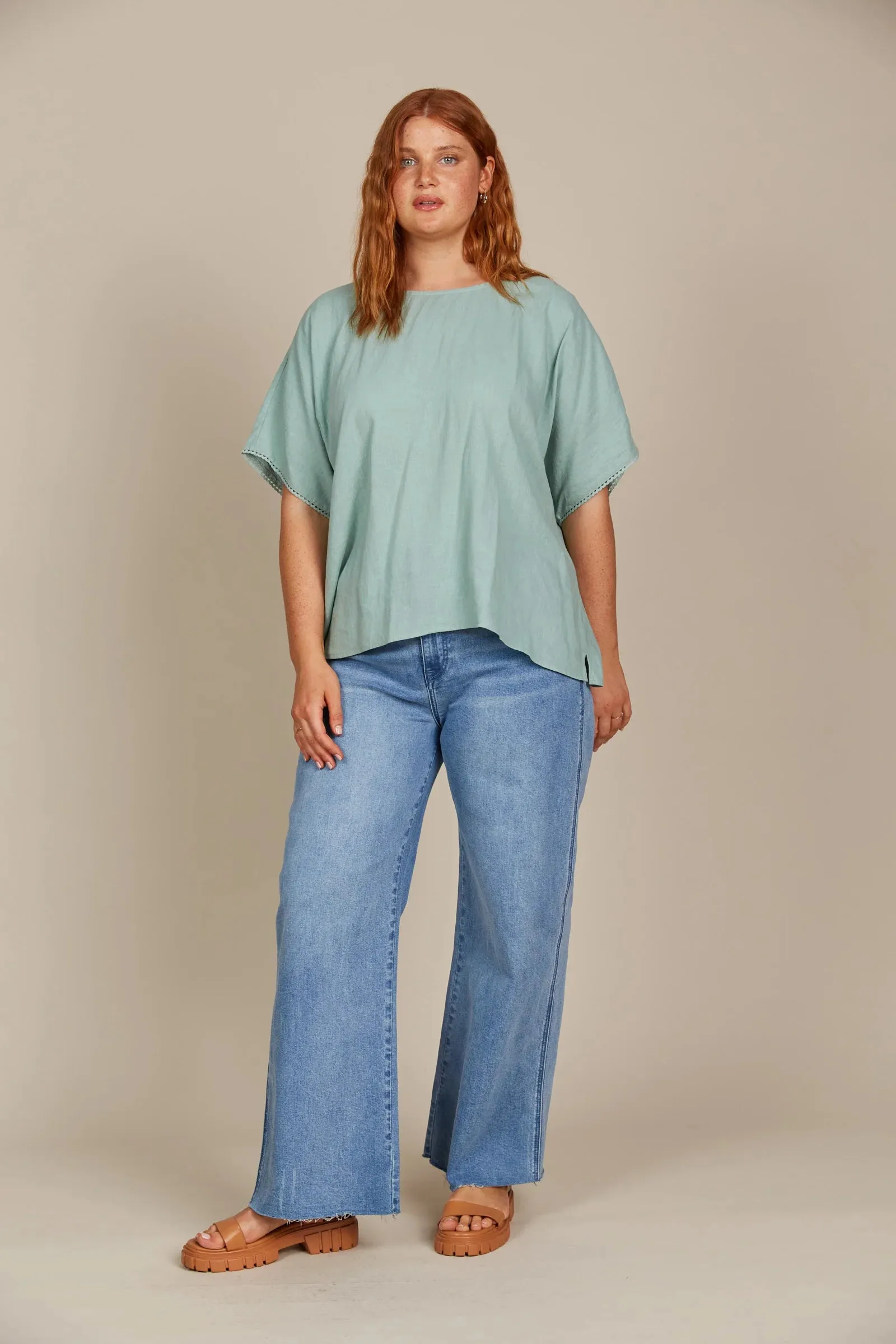 Isle of Mine Amelie Relaxed Top - Seafoam