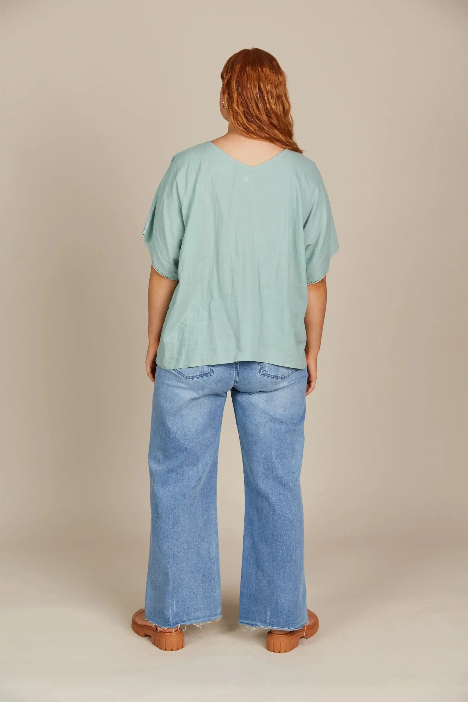 Isle of Mine Amelie Relaxed Top - Seafoam