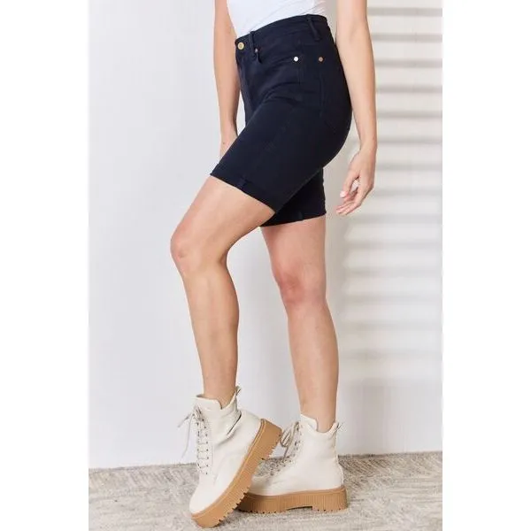 Judy Blue Full Size High Waist Tummy Control Bermuda Shorts