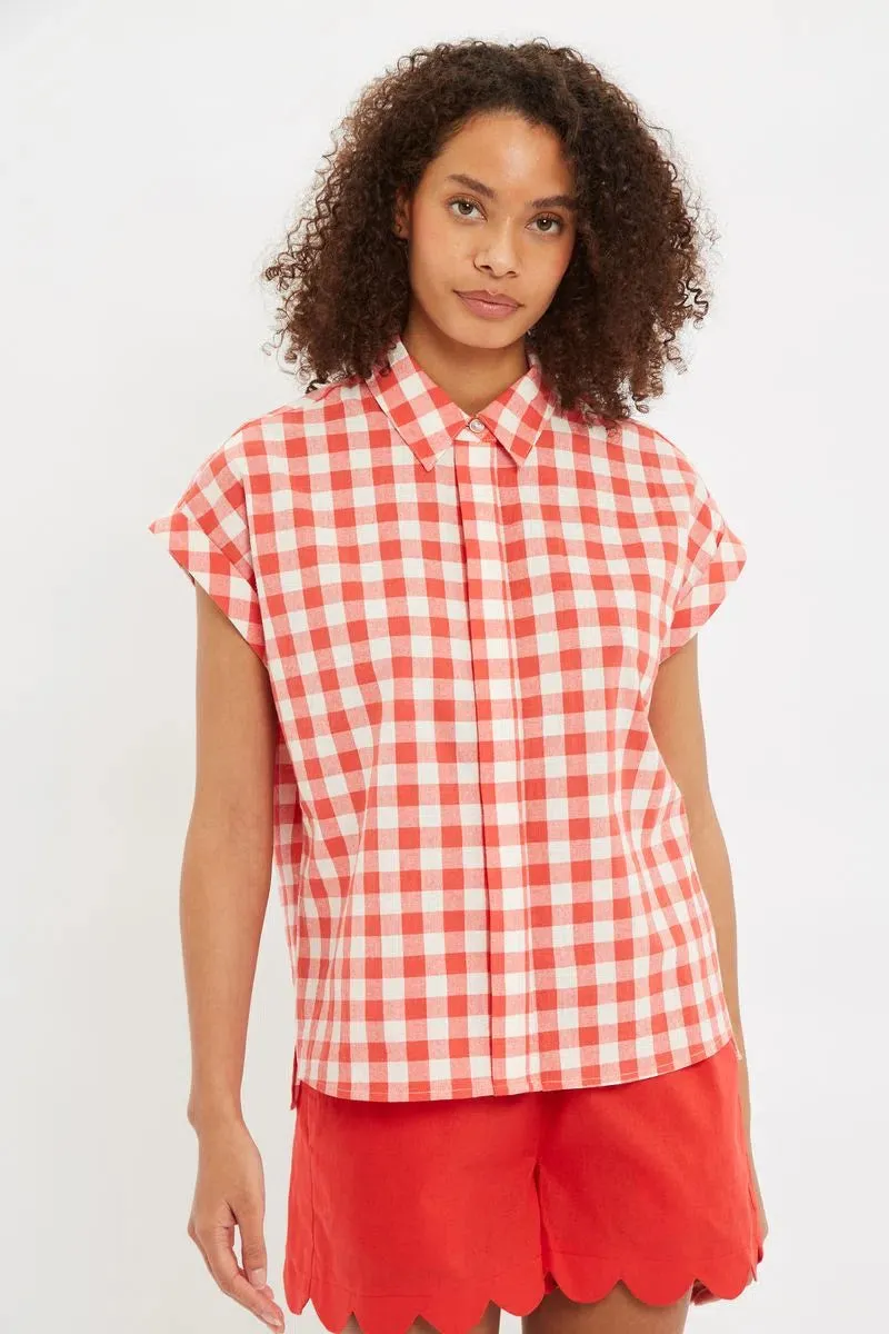 Louche Abinaya Picnic Check Shirt In Red