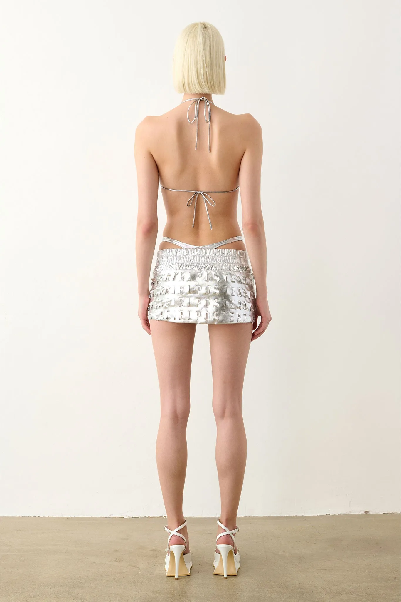 Midfield Micro Skirt Silver