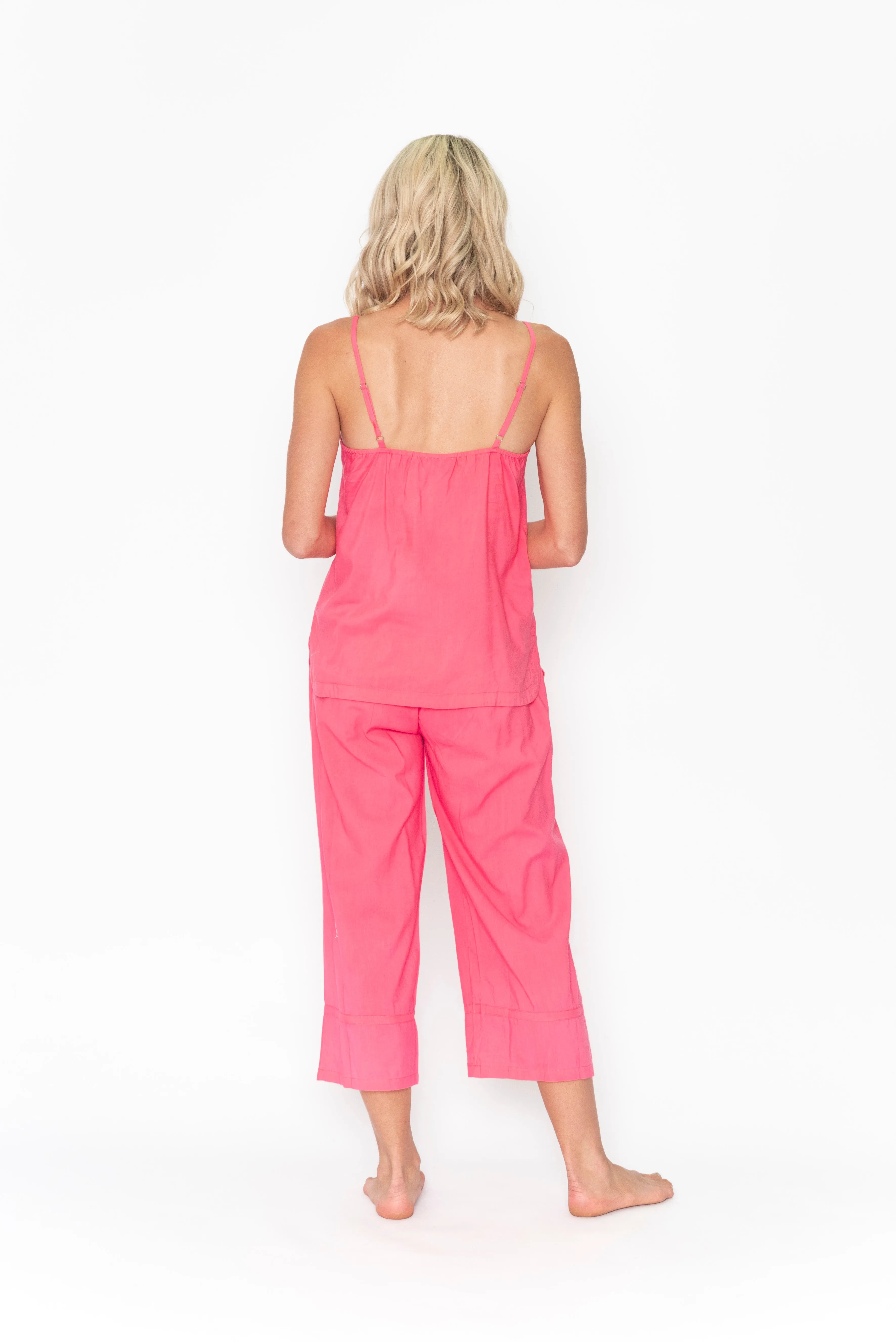 Navya 3/4 Pyjama Set Coral Pink