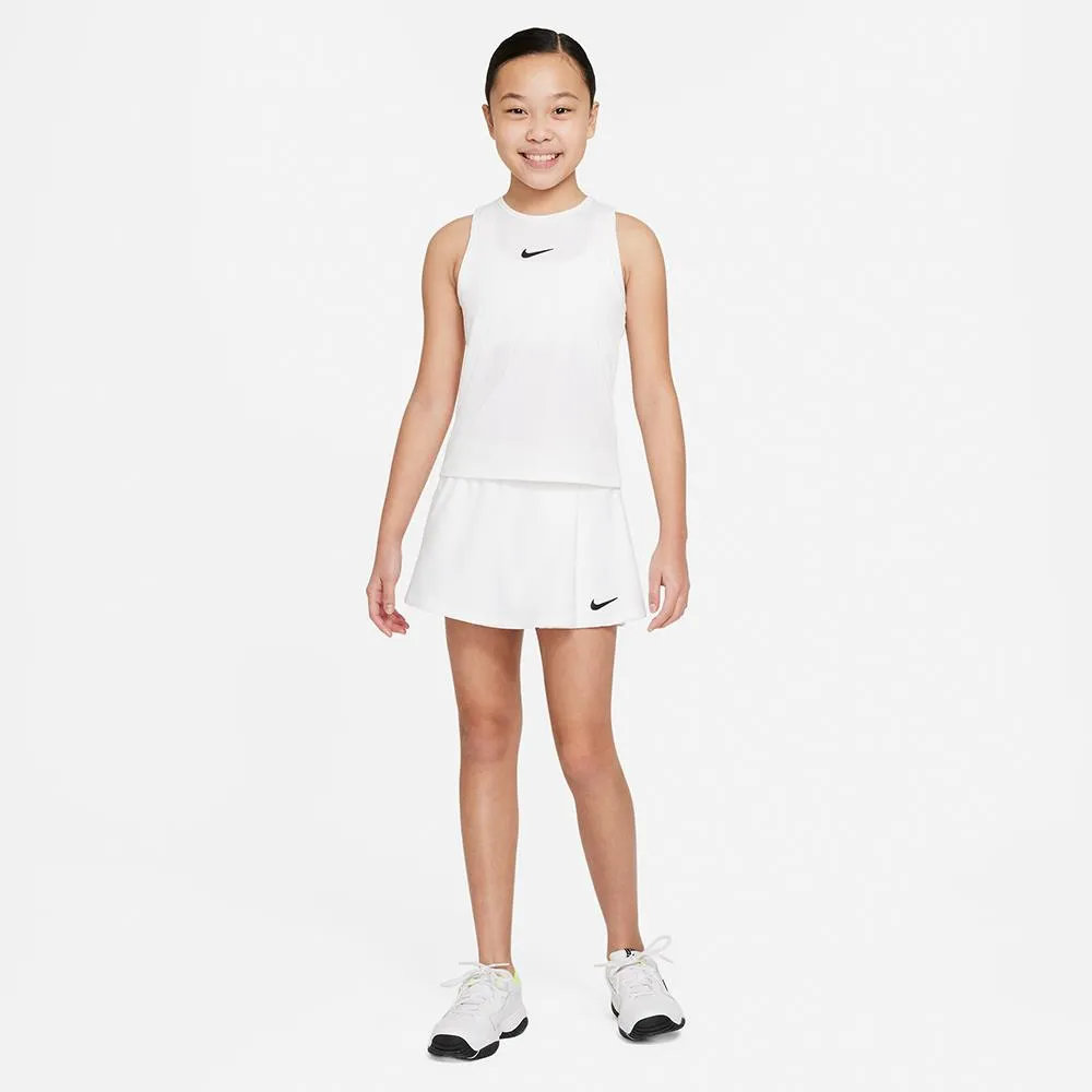 Nike Girls Victory Flouncy Skirt - White