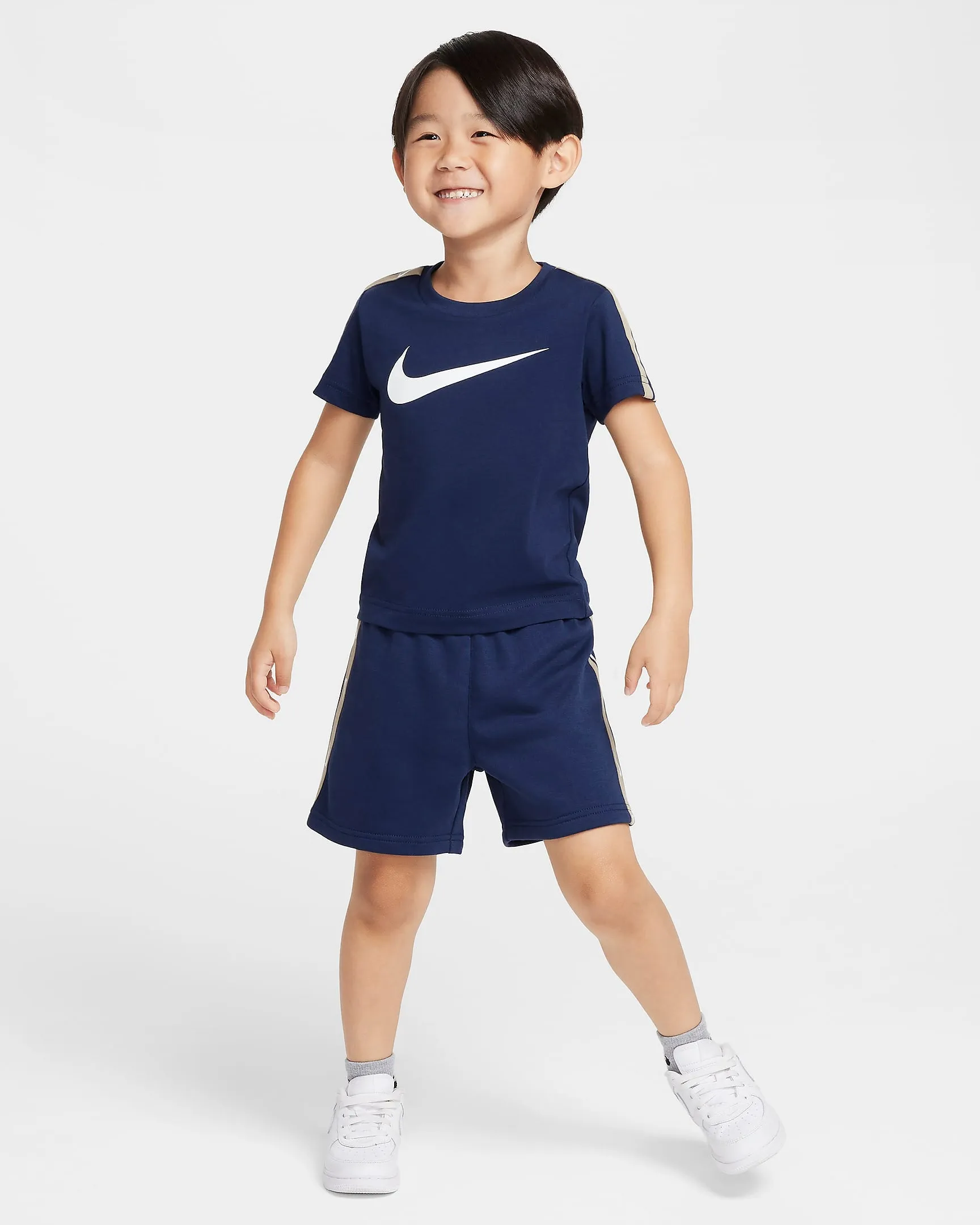 NIKE KID'S CLUB FRENCH TERRY NAVY SHORT SET