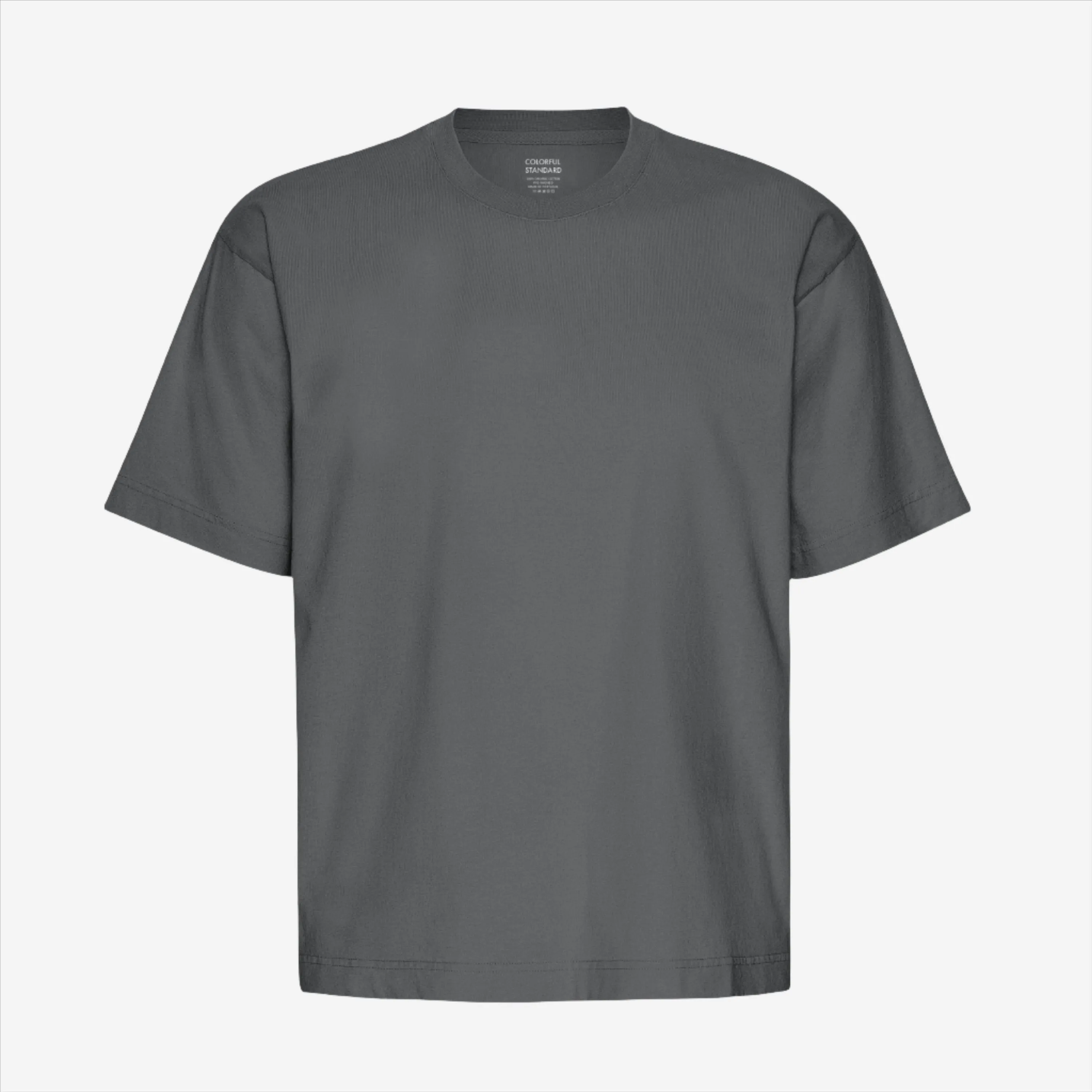 Oversized Organic T-Shirt - Lava Grey