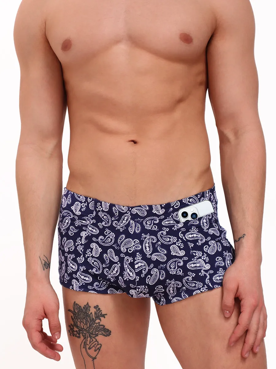 Paisley 2-Pocket Shorts