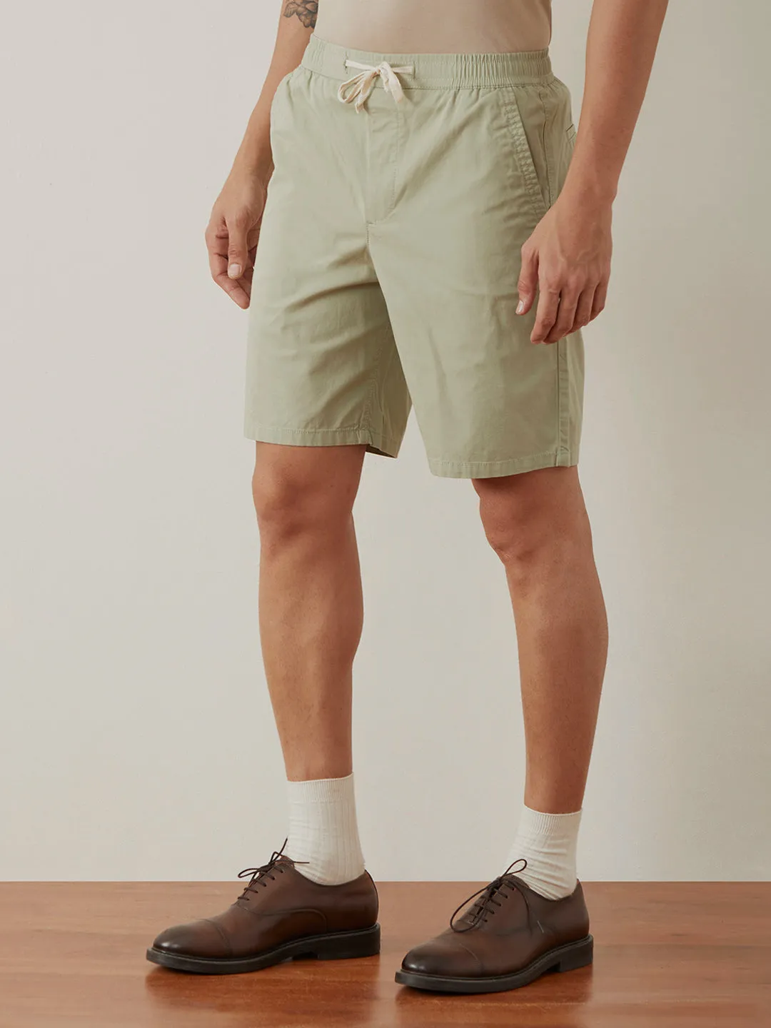 Pista Plain Cotton Shorts