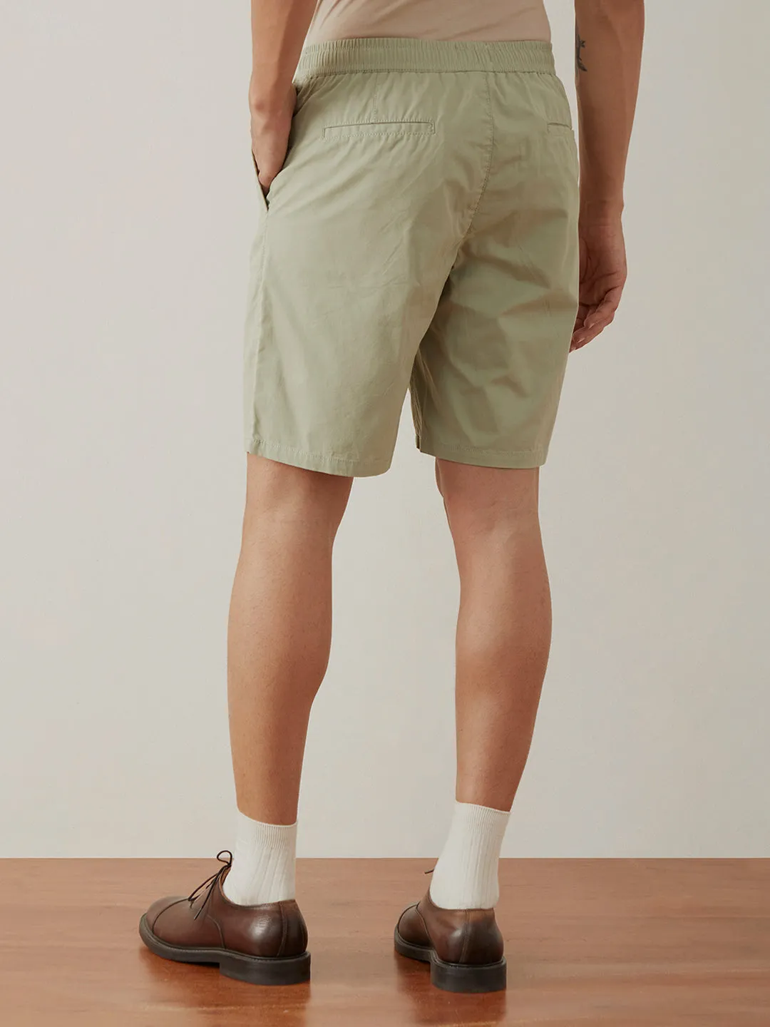 Pista Plain Cotton Shorts