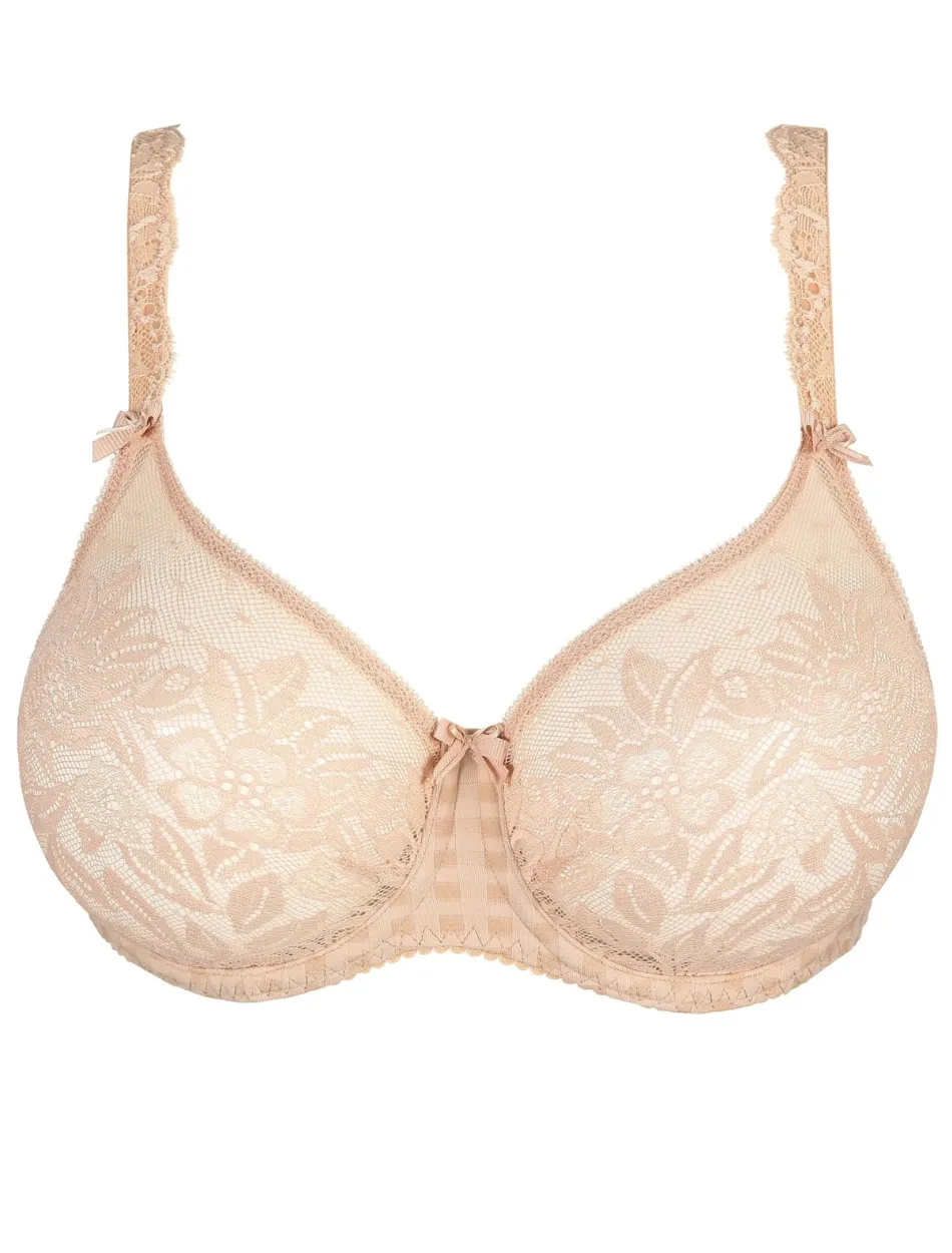 PrimaDonna Madison Full Cup Non Padded Wire Bra, Caffe Latte | Beige PrimaDonna Madison Bras | Prima Donna Lace Bra