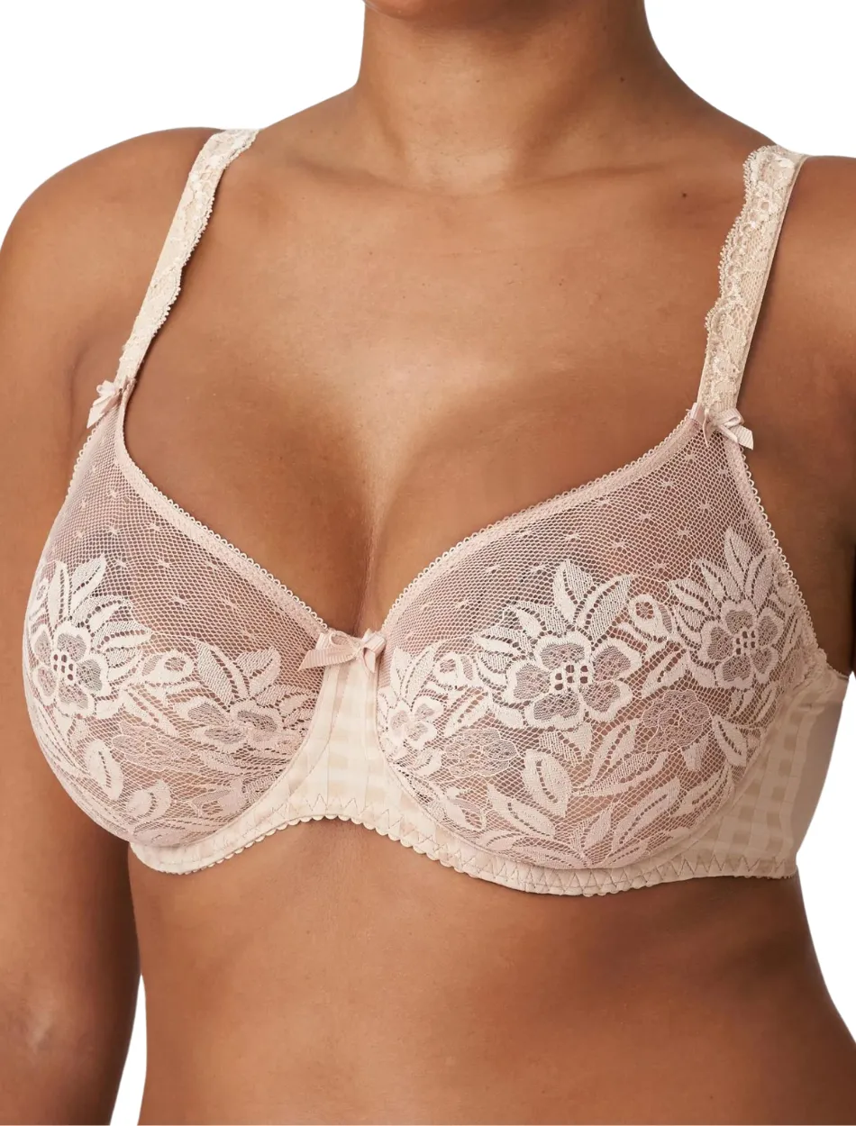 PrimaDonna Madison Full Cup Non Padded Wire Bra, Caffe Latte | Beige PrimaDonna Madison Bras | Prima Donna Lace Bra