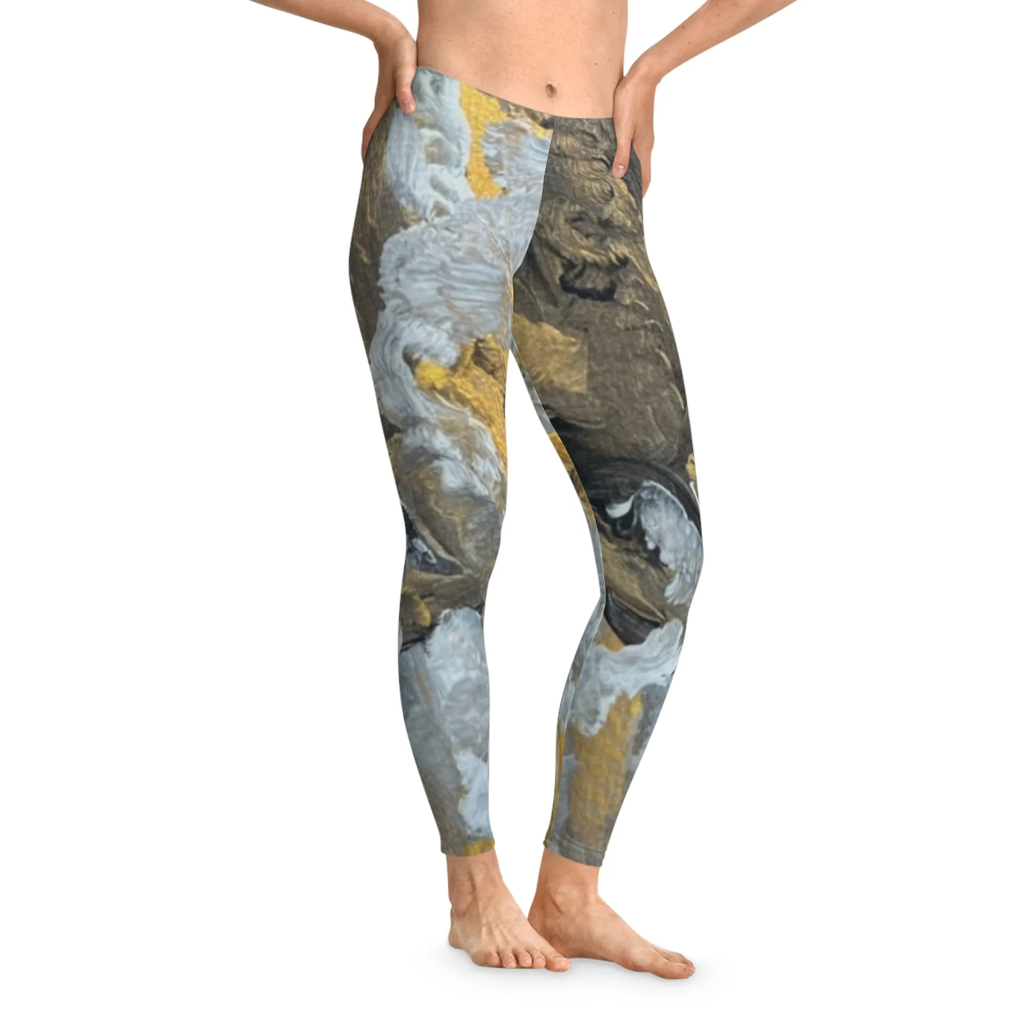 "Strength" Abstract- Stretchy Leggings