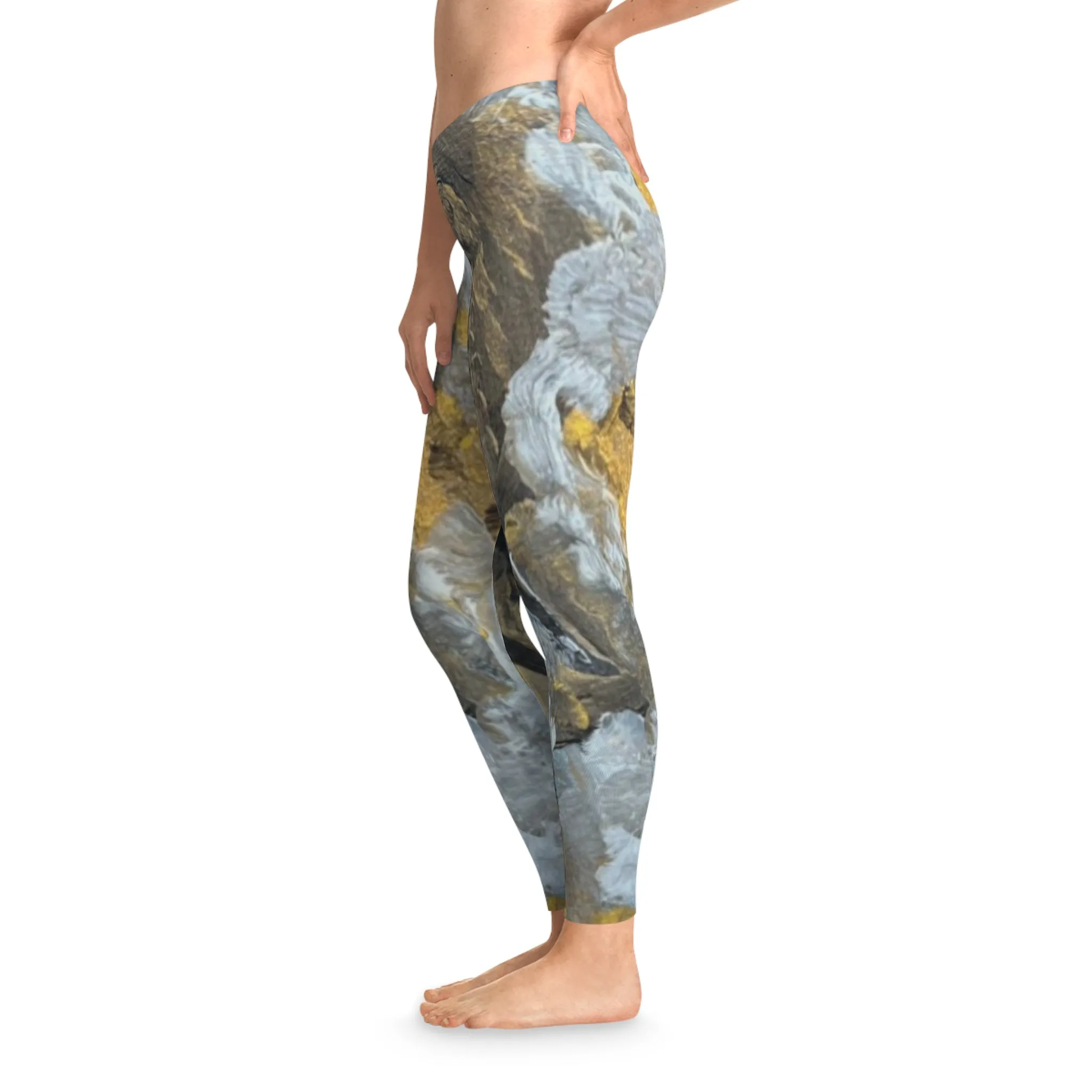 "Strength" Abstract- Stretchy Leggings