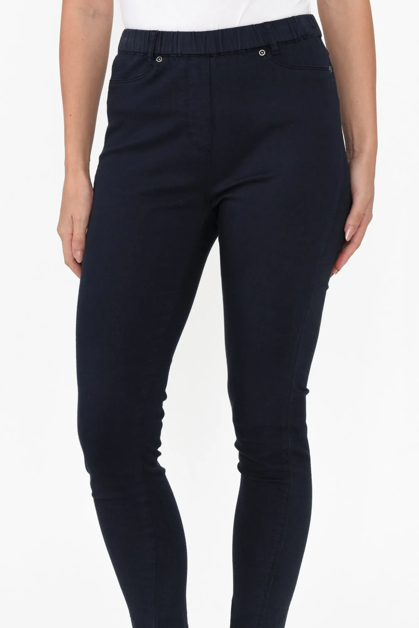 Reed Navy Stretch Cotton Pants