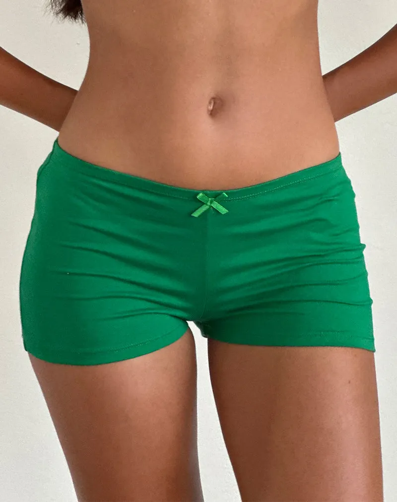 Ritulia Lycra Hotpant in Bush Green