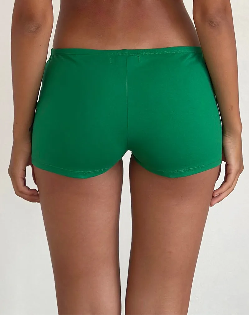 Ritulia Lycra Hotpant in Bush Green